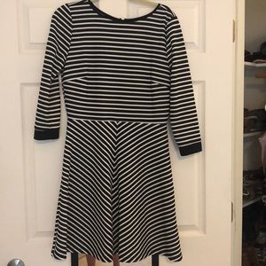 3/4 Length Sleeve Patterned Dress